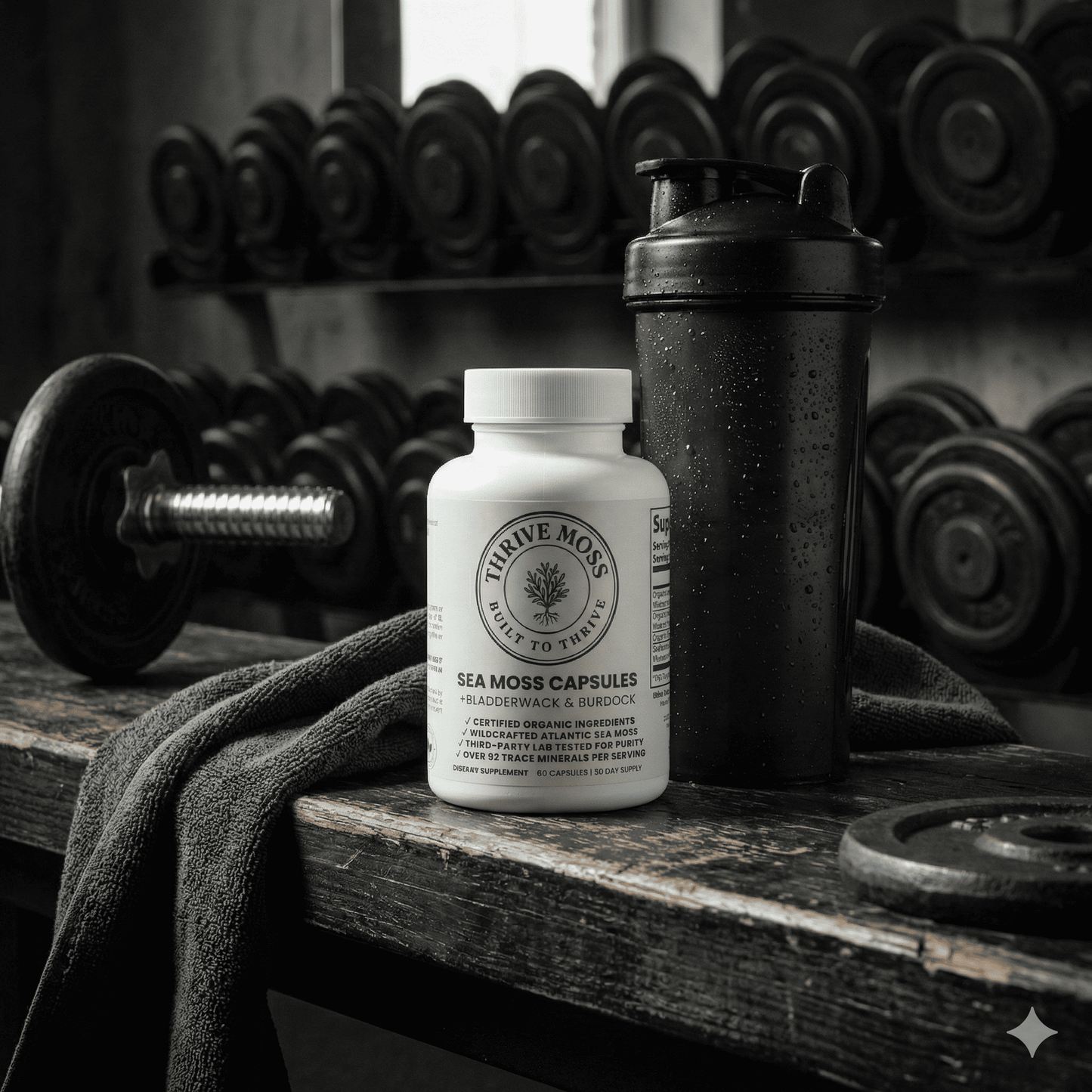 Thrive Moss™ Core - Organic Sea Moss Capsules for Men | Energy, Recovery & Vitality